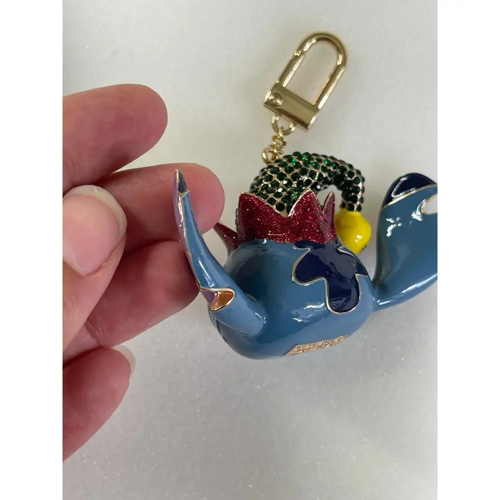 Disney BaubleBar Stitch BaubleBar Christmas Bag Charm Beaded Keychain Holiday